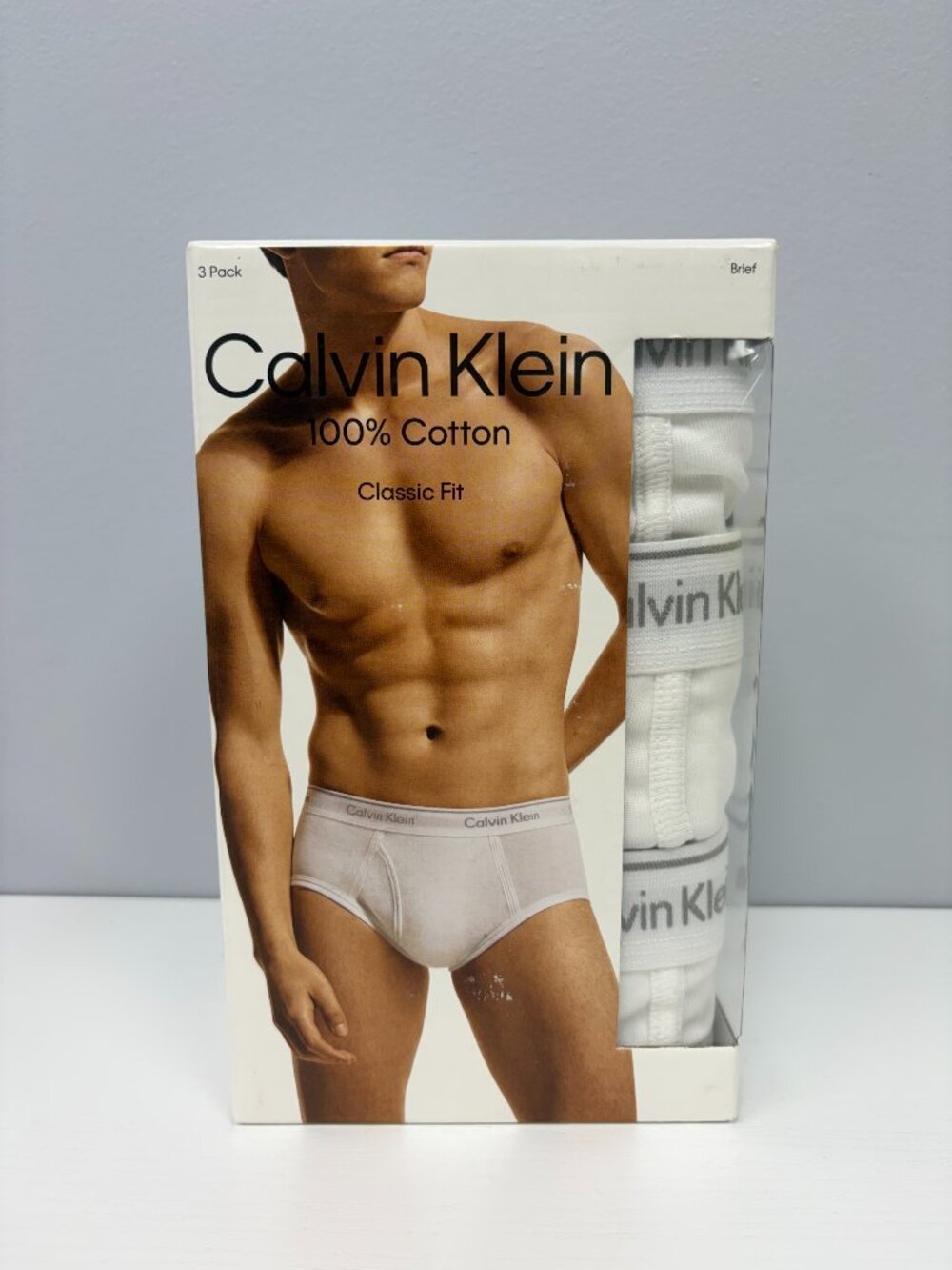 Calvin Klein Men's Cotton Classics 3-Pack Brief